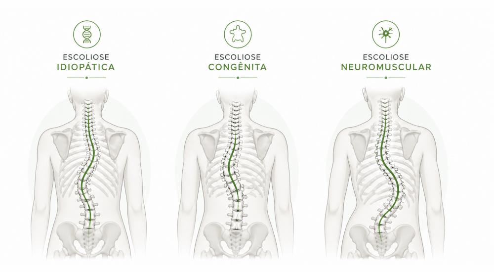 tipos de escoliose quais existem e diferencas